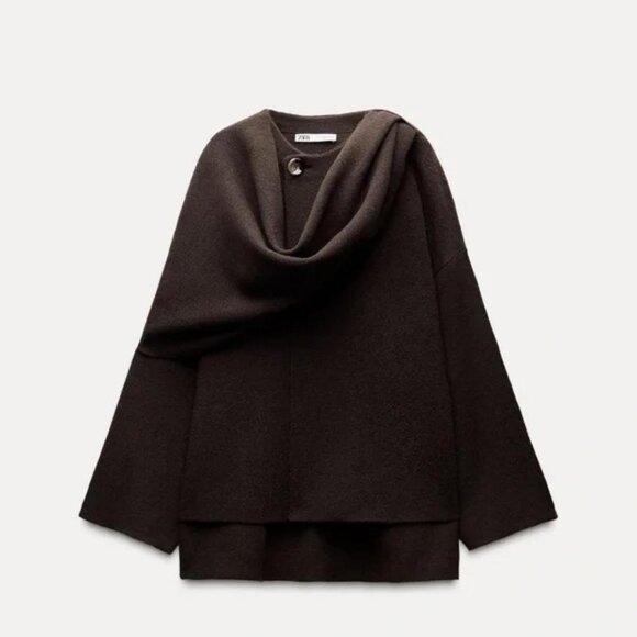 ZARA SHORT CAPE COAT - Main Image